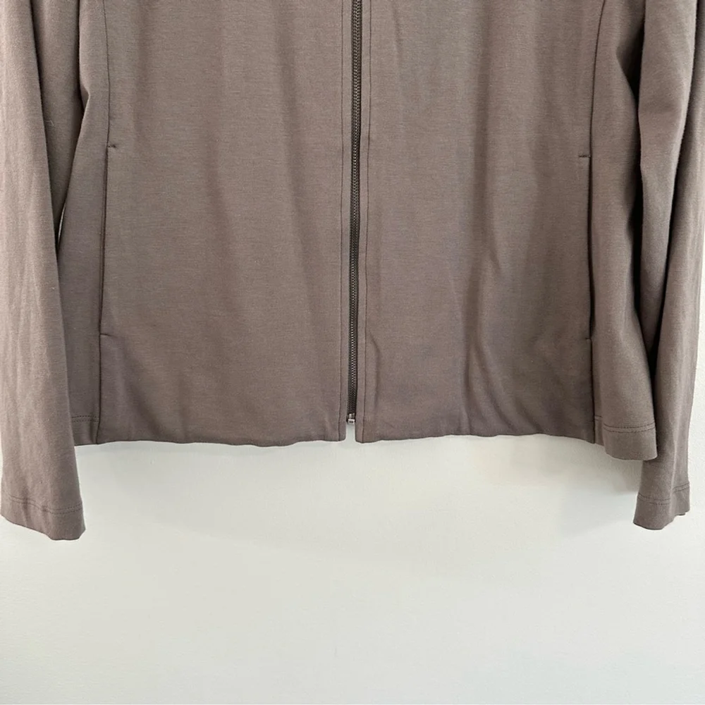 Eileen Fisher Organic Cotton Lycra Zip Up Jacket Size Small - Picture 7 of 12